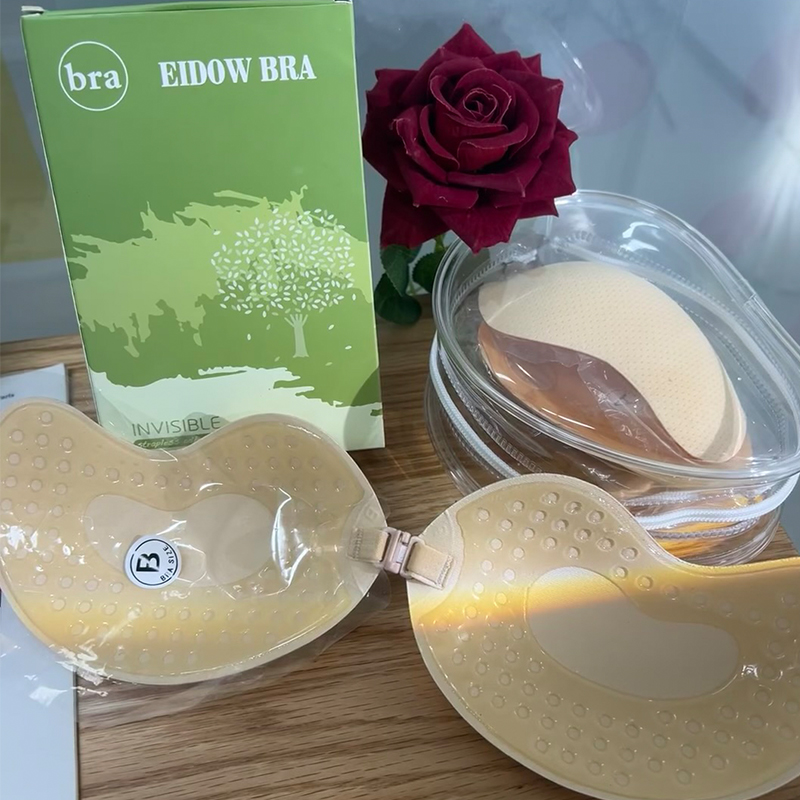 Silicone Bra Adhesive - ผู้หญิงซิลิโคนฝาครอบหัวนม Self กาวที่มองไม่เห็น Lift Up Bra
