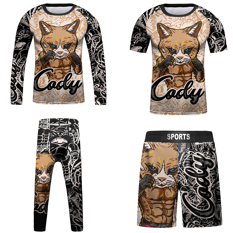 Boyshort Underwear - เด็ก Bjj Rashguard Jiu เสื้อยืด +
