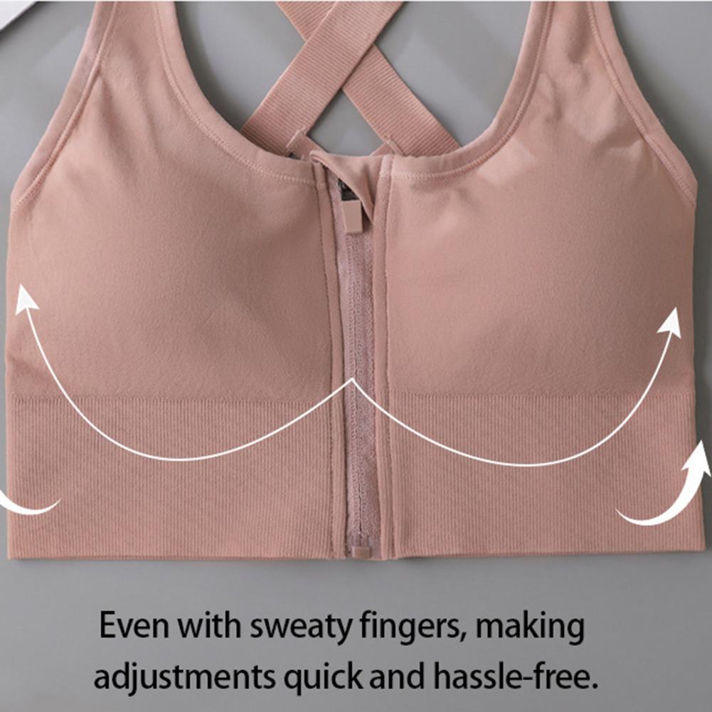 เสื้อชั้นในกีฬาไร้สายแบบมีซิปด - Sports Bra High Impact บทวิจารณ์และราคา