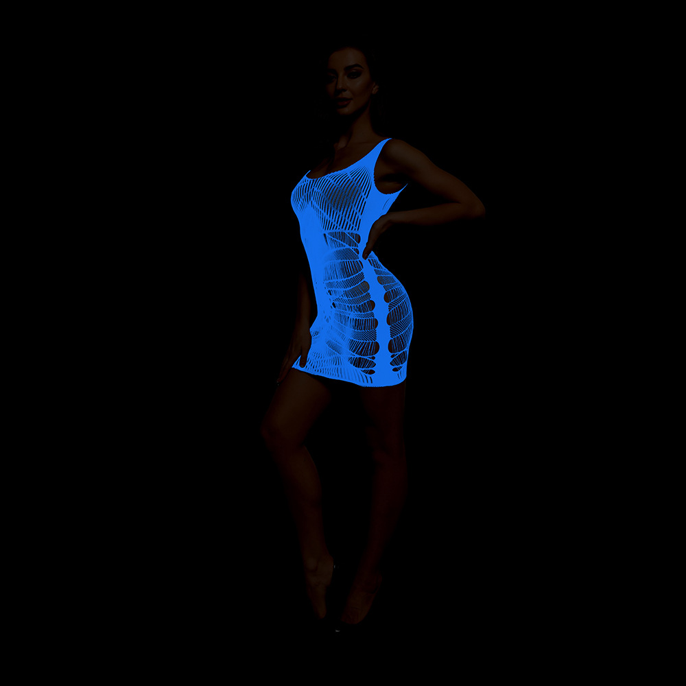 POLE Dance เสื้อผ้าส่องสว่างเร - Bodystocking Fishnet บทวิจารณ์และราคา